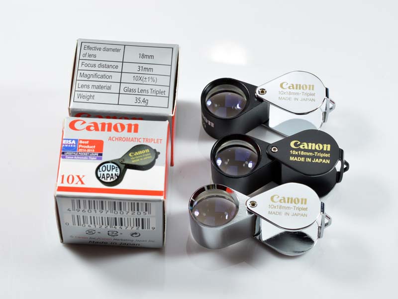 เคาะเดียว**รุ่นใหม่ล่า่สุด..Canon achromatic lens 10x18mm ..เลนส์แก้วใส3ชั้นเคลือบโค๊ดม่วงงามๆ