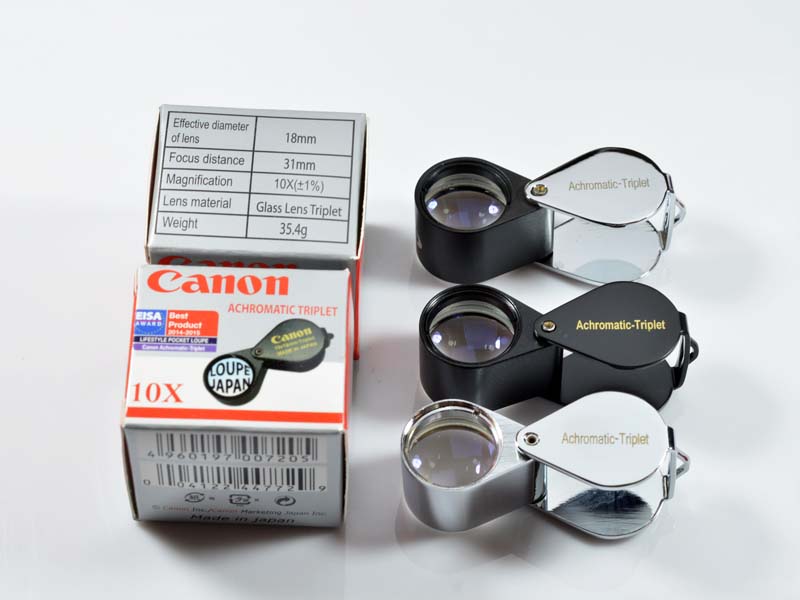 เคาะเดียว**รุ่นใหม่ล่า่สุด..Canon achromatic lens 10x18mm ..เลนส์แก้วใส3ชั้นเคลือบโค๊ดม่วงงามๆ
