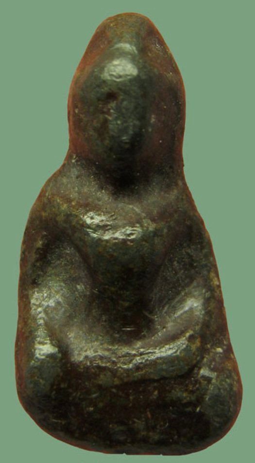 พระท่ากระดานน้อย กรุศาลเจ้า เนื้อตะกั่วสนิมแดง จ.ราชบุรี 