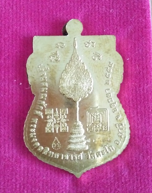 เหรียญทองทิพย์ หลวงพ่อรวย วัดตะโก รุ่นเลื่อนสมณศักดิ์ ปี 59 