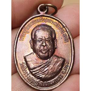 เหรียญรุ่นแรก หลวงพ่อพันธิ์ วัดนิกร รังสฤทธิ์ อ.ย่านตาขาว จ.ตรัง