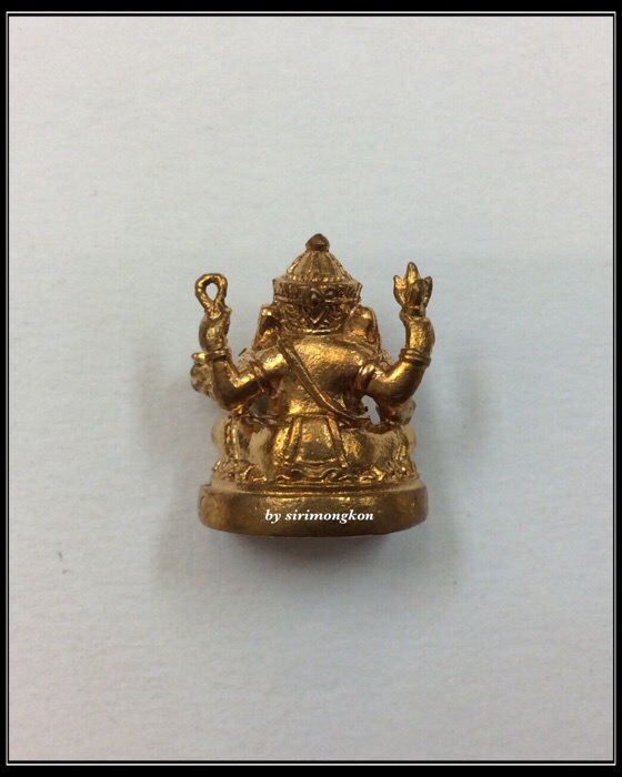 พระพิฆเนศ รุ่นบังเกิดทรัพย์ ปี49 เนื้อสัตตโลหะ ปลุกเสกโดย หลวงปู่หงษ์ ณ ปราสาทพนมรุ้ง กล่องเดิม