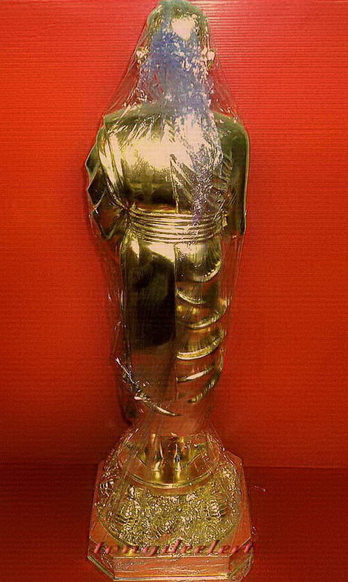 รูปหล่อบูชาหลวงปู่หลิว รุ่นค้ำเงิน ค้ำทอง มหาเศรษฐี พิมพ์กรรมการพิเศษปิดทอง