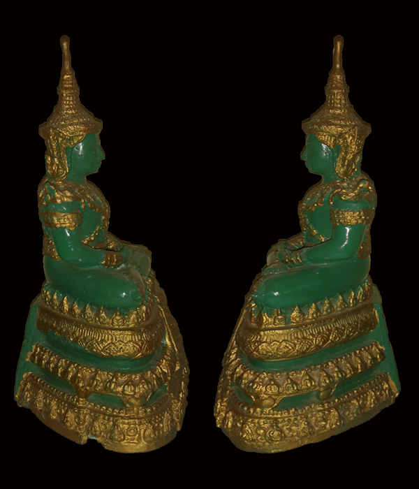 สุดยอดหายาก พระบูชาพระแก้วมรกต หลวงปู่หมุน หน้าตัก 5 นิ้ว 