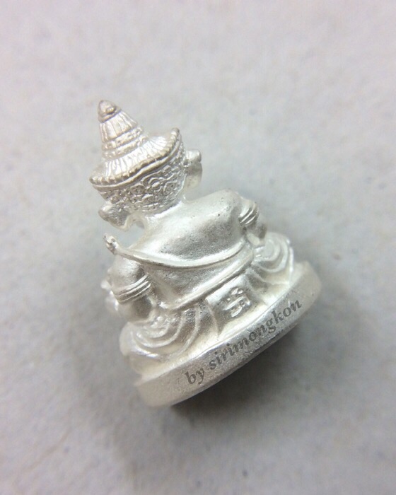 พระพิฆเนศ เทวสถานโบสถ์พราหมณ์ เสาชิงช้า เนื้อเงิน มีโค๊ด หายากครับ #2