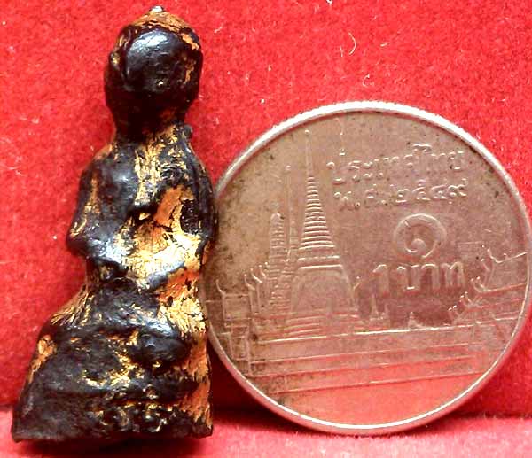 *พระอุปคุต ปางจกบาตร กรุวัดชนะสงคราม กทม. เนื้อผงคลุกรัก*