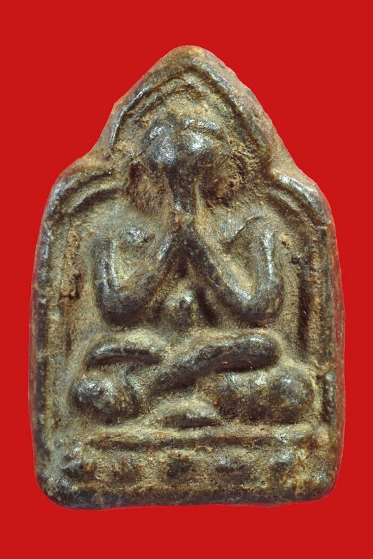 พระปิดตาพิมพ์ขัดสมาธิเพชร กรุวัดท้ายตลาด