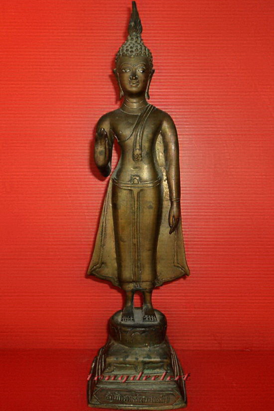 พระบูชาปางห้ามญาติ(พระประจำวันจันทร์) สำนักพุทธรัตนประทีป เนื้อทองผสม หล่อดินไทยค่ะ