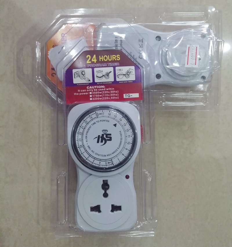 เคาะเดียว (185 บาท) เครื่องตั้งเวลาเปิด-ปิดไฟ 24 ชั่วโมง