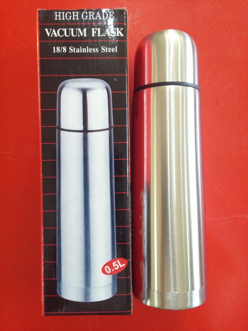 เคาะเดียว (175 บาท) กระบอกน้ำสแตนเลสเก็บอุณหภูมิ 0.5 ML