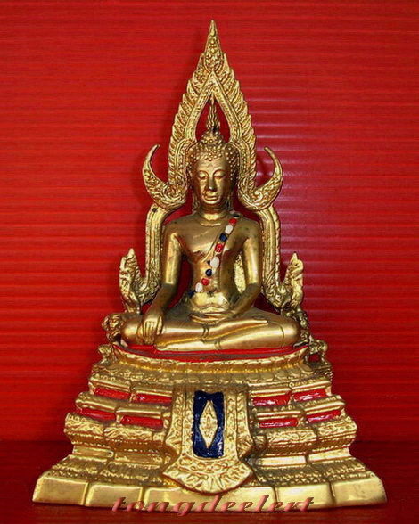 พระพุทธชินราชบูชา ขนาดเล็ก กะไหล่ทอง สวยมากค่ะ