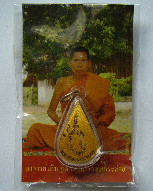 พระลักษณ์หน้าทอง เนื้อกะลาตาเดียว หลวงพ่อเอิบ วัดซุ้มกระต่าย