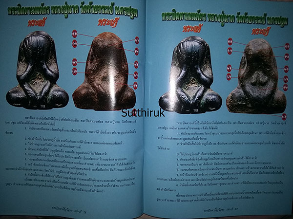 หนังสือ ข้อแตกต่างระหว่าง พระปิดตา เนื้อโลหะ แท้-เก๊