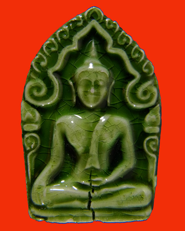 พระขุนแผนเคลือบหลวงพ่อพรหม วัดขนอนเหนือ ปี 2530 