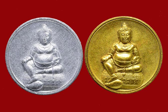 ธนบดีศรีธรรมราช เนื้อว่านดำ (ปัดทอง + ปัดเงิน)