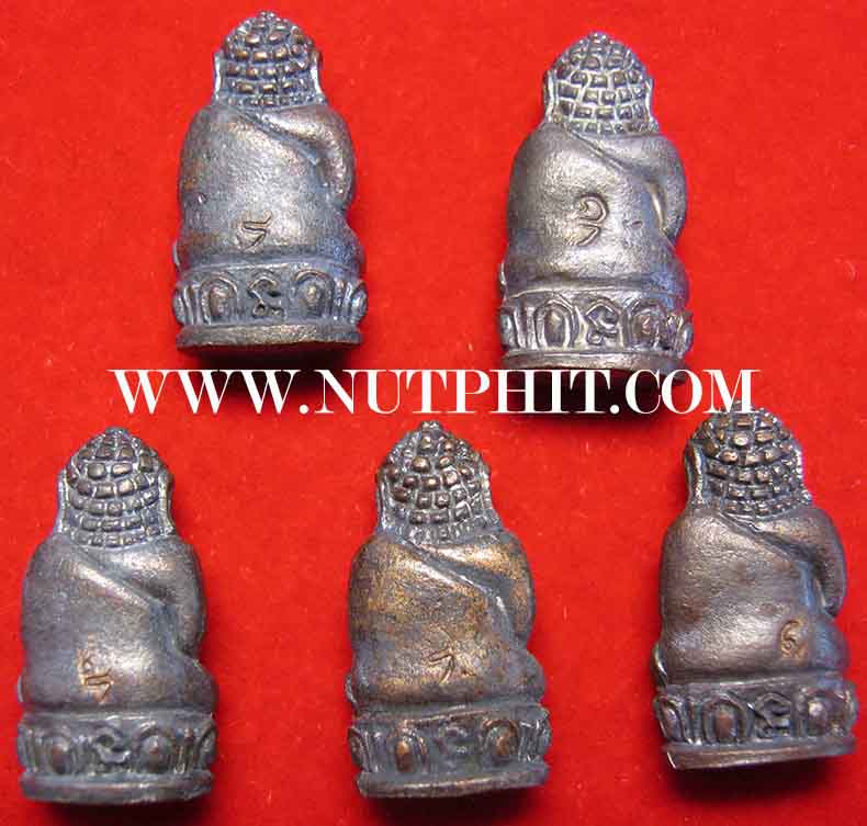 26*พระชัยวัฒน์จิ๋วเนื้อระฆังเก่าแช่น้ำมนต์*หลวงพ่อเกษม 5 องค์แชมป์ทุกองค์*