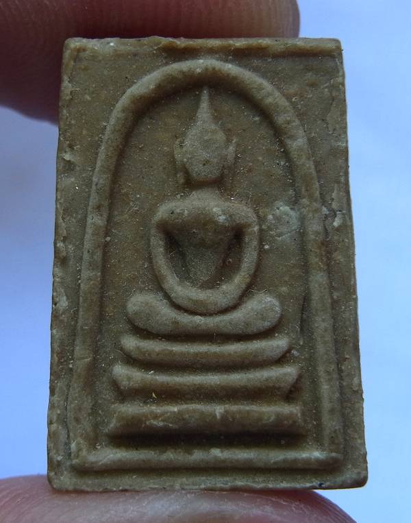 สมเด็จคะแนนหลังสิวลีพิมพ์เล็ก หลวงพ่อกวย วัดโฆสิตาราม เนื้อผง ปี2515