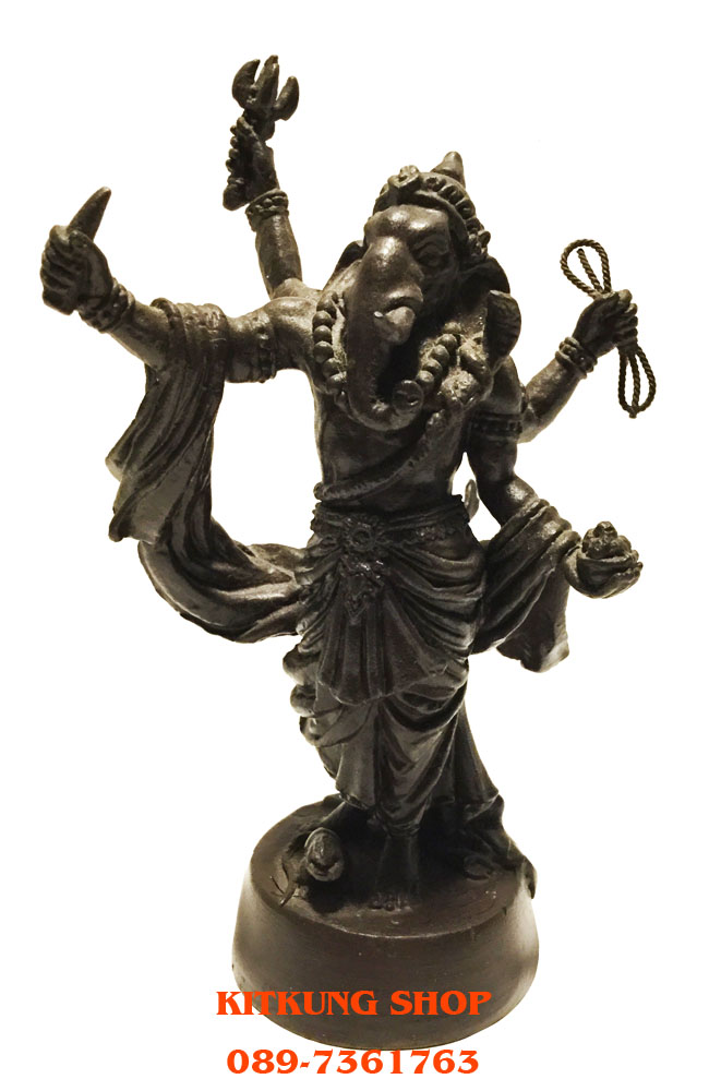 พระพิฆเณศปางมหาเทพศิลปะของแผ่นดิน 3.9 นิ้ว (๑๐๔๐)