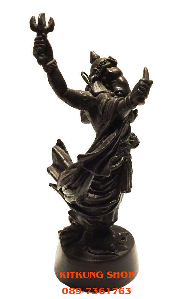 พระพิฆเณศปางมหาเทพศิลปะของแผ่นดิน 3.9 นิ้ว (๑๐๔๐)