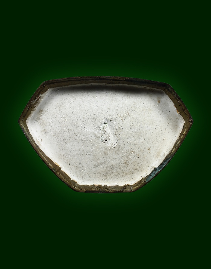 พระบูชา รัชกาล ตามุก เนื้อทองเหลือง ผิวหิ้ง ขี้ยุงเพียบ