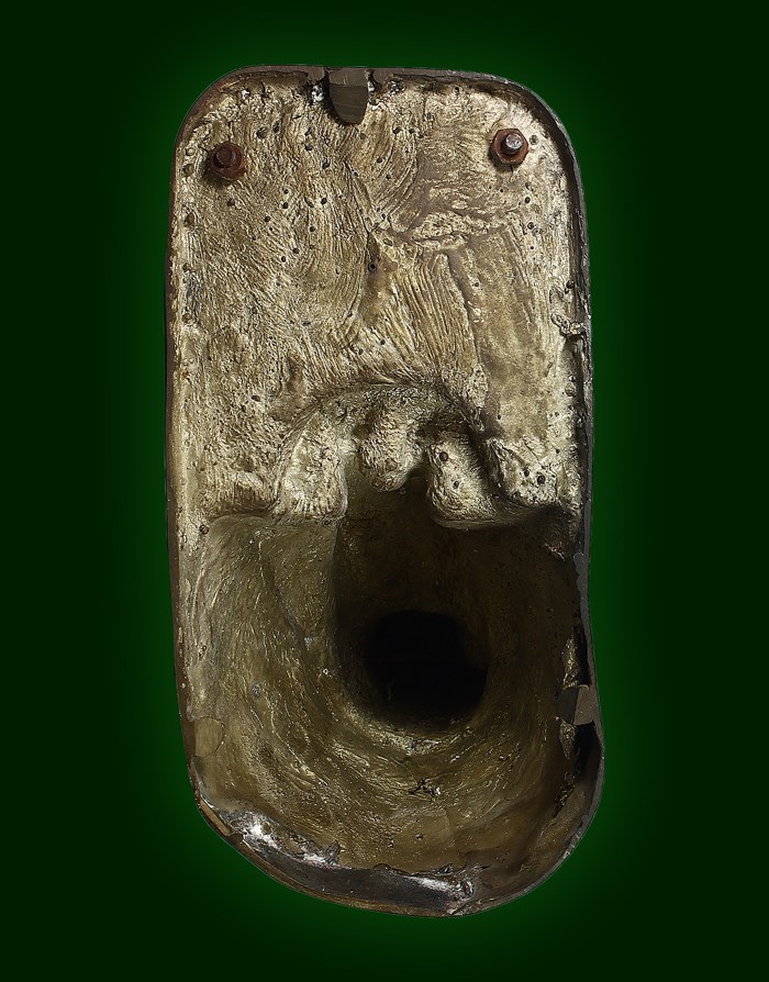 พระบูชา รัชกาล ปางป่าเลไลย์ ตามุก เนื้อทองเหลือง ผิวหิ้ง ขี้ยุงเพียบ