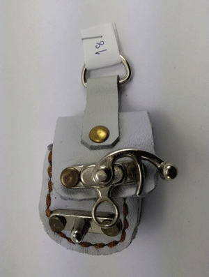 กระเป๋าใส่กล้องส่องพระ ทำจากหนัง "no.18"