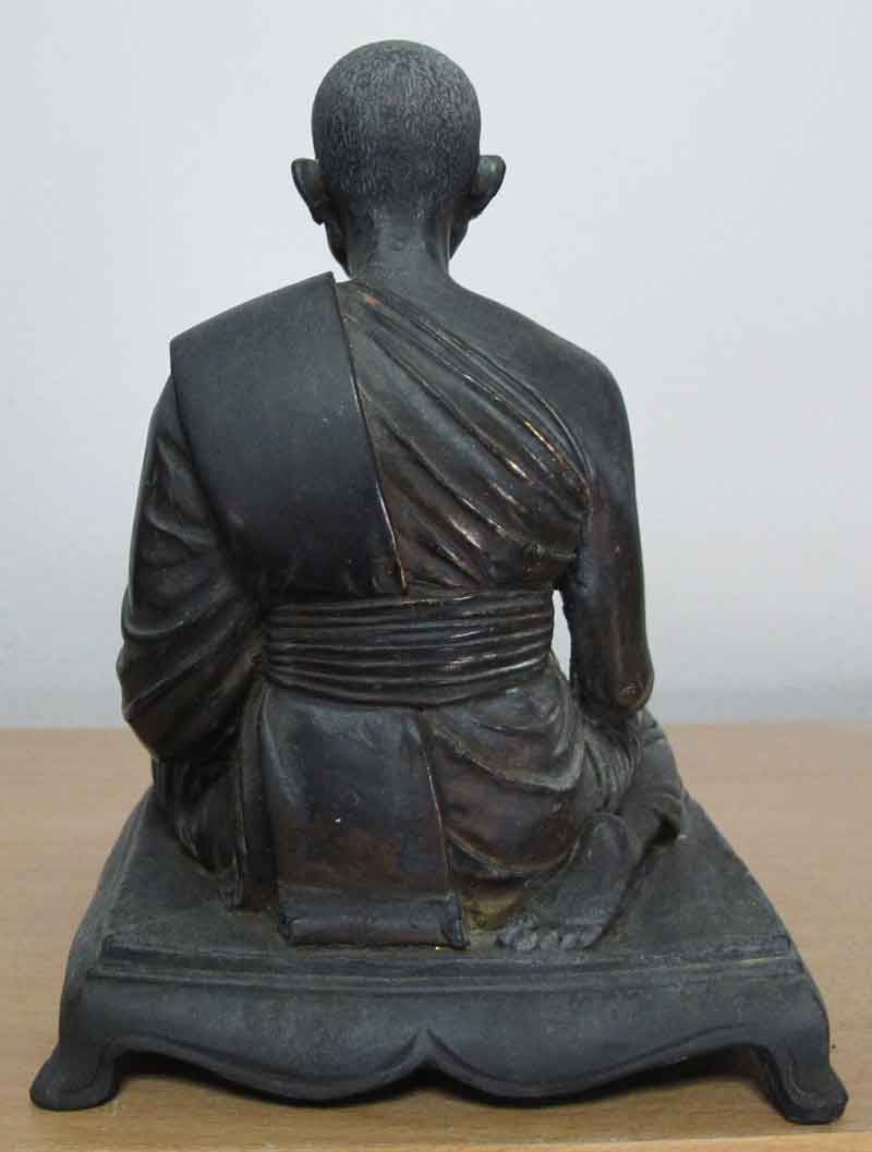 พระบูชา หลวงพ่อคลี่ วัดครุนอก อ.พระประแดง จ.สมุทรปราการ ขนาด 5 นิ้ว