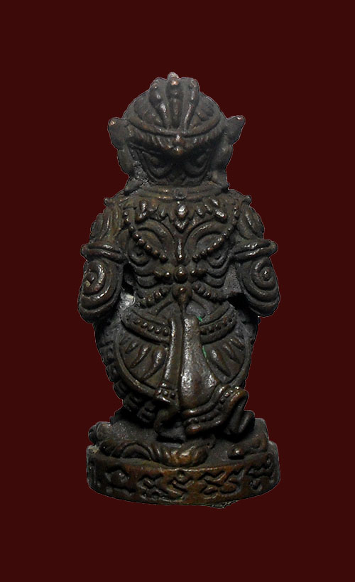 หนุมานมหาปราบ หลวงพ่อสาคร รุ่นแรก ปี52 เนื้อทองแดงเถื่อน ก้นอุดผง โค้ต นะ หมายเลข619 เลขสามหลัก