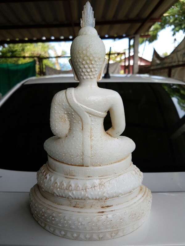 พระแก้วขาวสวยเดิมๆๆ 25 ศควรรษ บล็อค เจแปน นิยม  หน้าตัก 5 นิ้ว สูง 11 นิ้ว