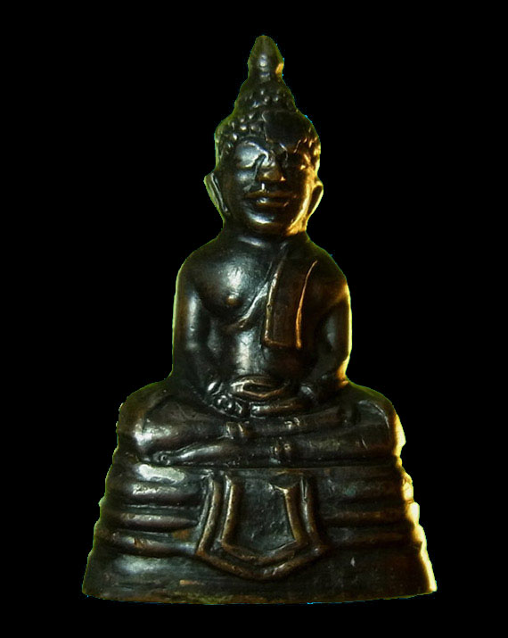 พระกริ่งหลวงพ่อโสธร ปี 2508 เนื้อทองเหลืองรมดำ พร้อมบัตรรับรอง