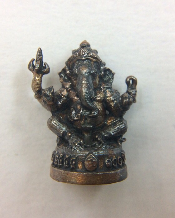 พระพิฆเนศ ปางนั่งบรมครู ประทานความสำเร็จ ความเมตตา รุ่น100ปี กรมศิลปากร เนื้อโลหะผสม พิมพ์เล็ก