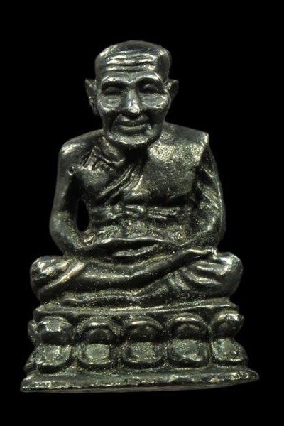 รูปหล่อหลวงปู่ทวด เนื้อเงิน พิมพ์หัวไม้ขีด ปี 35