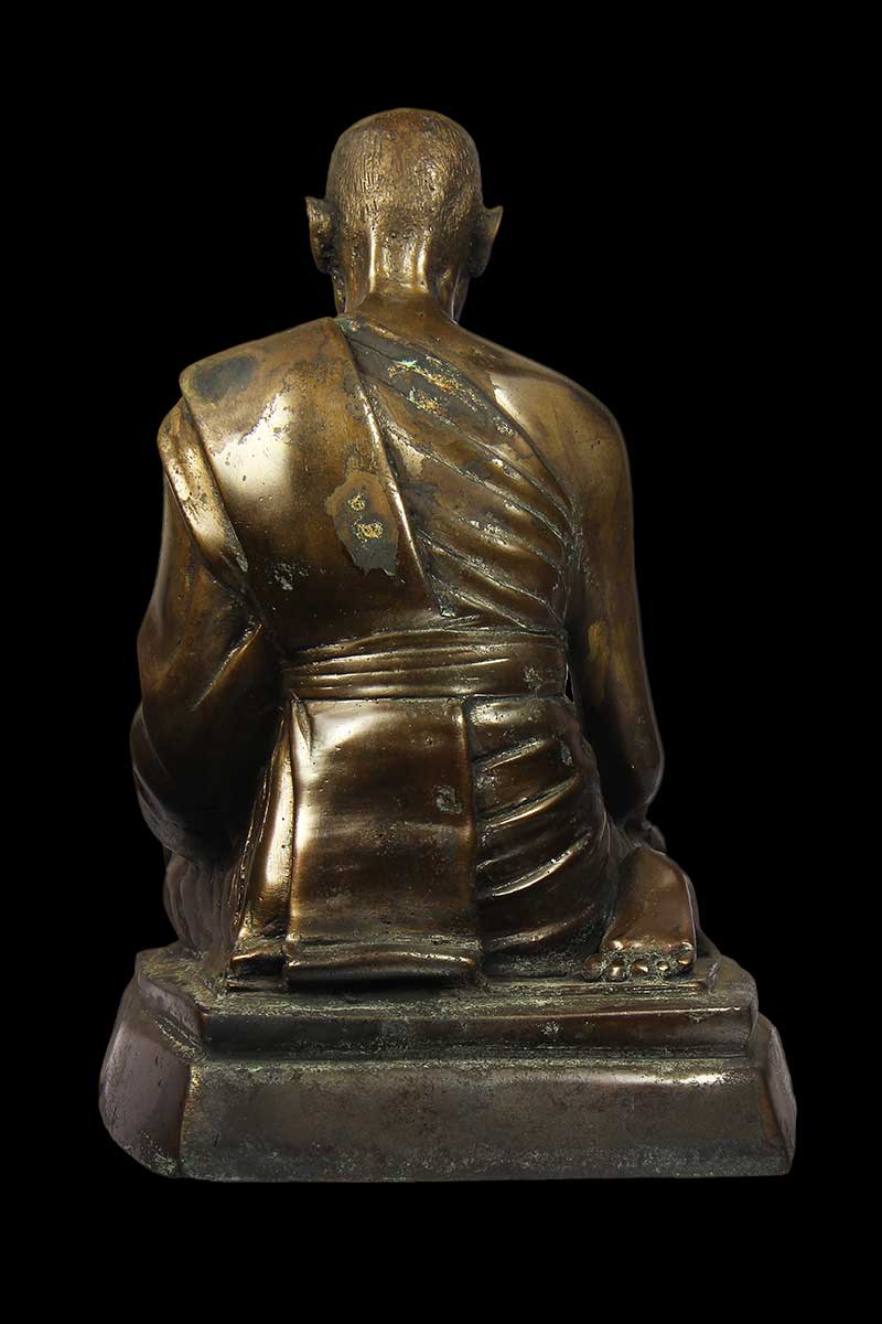 พระบูชาท่านพระครูพรหมสรวัฒน์(หลวงพ่อจำรัส) วัดหนองปลาหมอ อ.หนองแค จ.สระบุรี หน้าตัก 5 นิ้ว