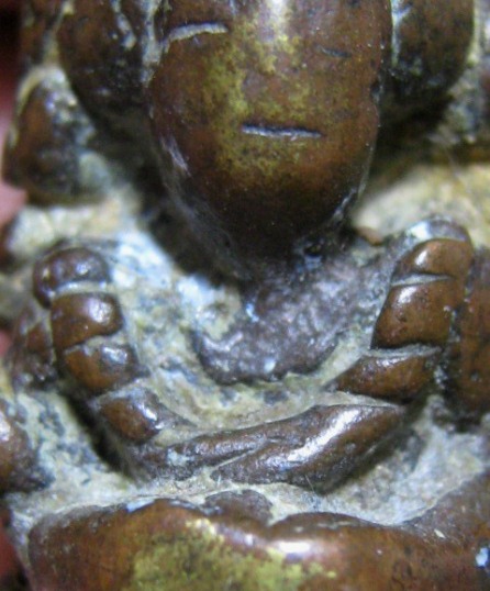 อุปคุตเขมร เนื้อทองผสม เนื้อจัด ดูง่าย มาพร้อมบัตรรับรองความแท้