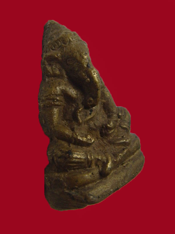 พระพิฆเนศวร์ 2 กร ( เจ้าคุณศรีฯ สนธิ์ วัดสุทัศน์ฯ ) ออกโบสถ์ พราหมณ์ เนื้อทองผสม ปี2490พระดูง่าย