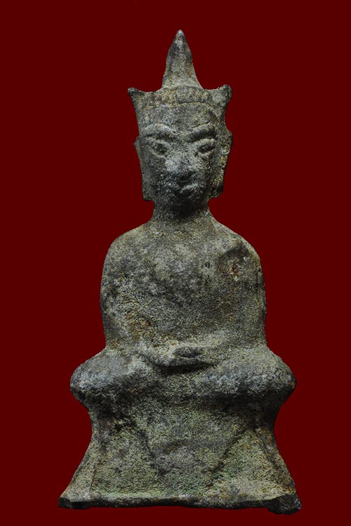 พระชัย อยุธยา เนื้อสำริด สนิมหยก สภาพสมบูรณ์