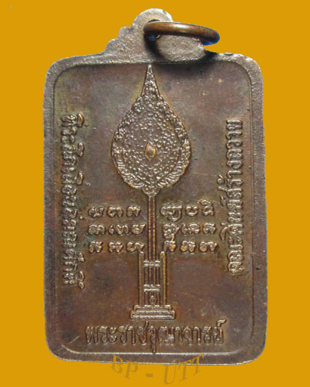 เหรียญพัดยศ เลื่อนสมณศักดิ์ หลวงปู่ดูลย์ วัดบูรภาราม ปี 2524