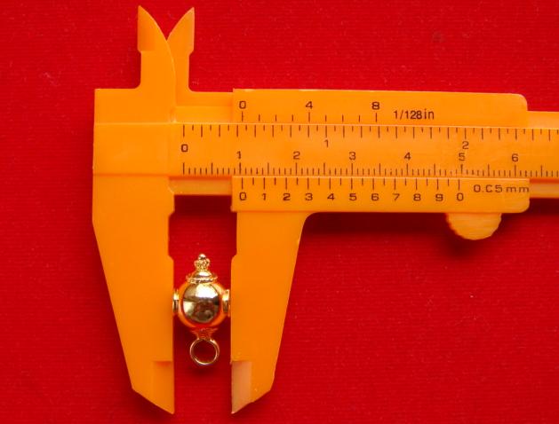 หัวขุนทองคำ 90% ขนาด 10 มิล นน. 1.8 กรัม *** Size เล็ก ***