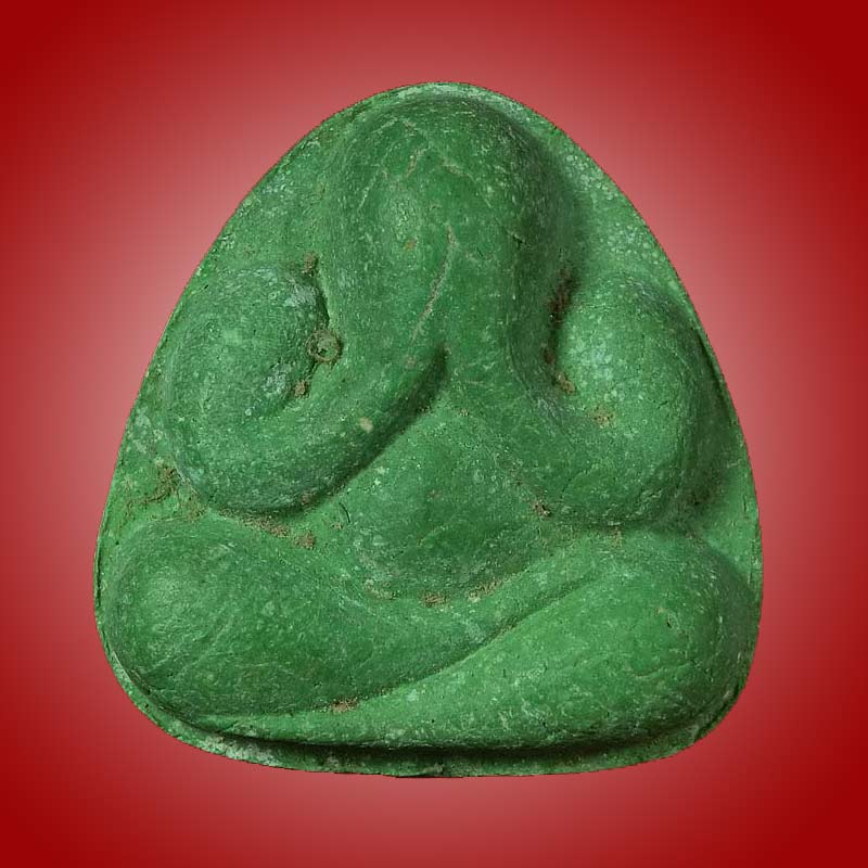 ปิดตามหาเศรษฐี ไตรมาส เนื้อไคลเสมา(เขียว) พ.ศ 2522 หลวงพ่อคง วัดวังสรรพรส จันทบุรี