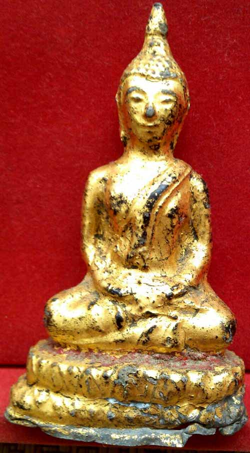 *พระบูชารัตนะฯจีวรเรียบ ทองเดิม ดินเต็ม*