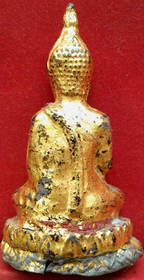 *พระบูชารัตนะฯจีวรเรียบ ทองเดิม ดินเต็ม*