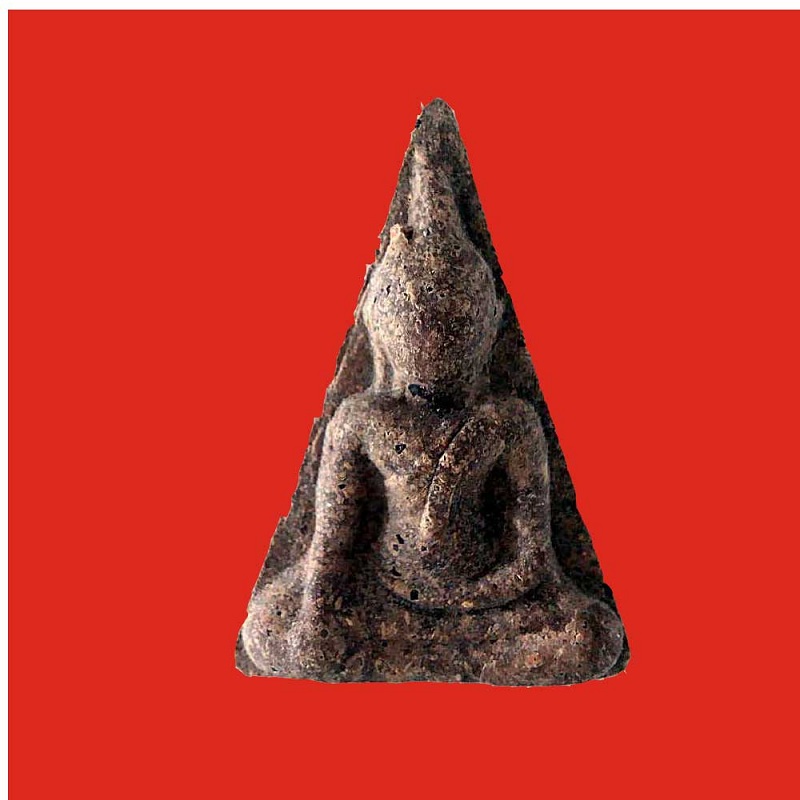 พระนางพญา พิมพ์ใหญ่เข่าโค้ง ฝังตะกรุดเงิน หลวงพ่อคูณ ปี 46