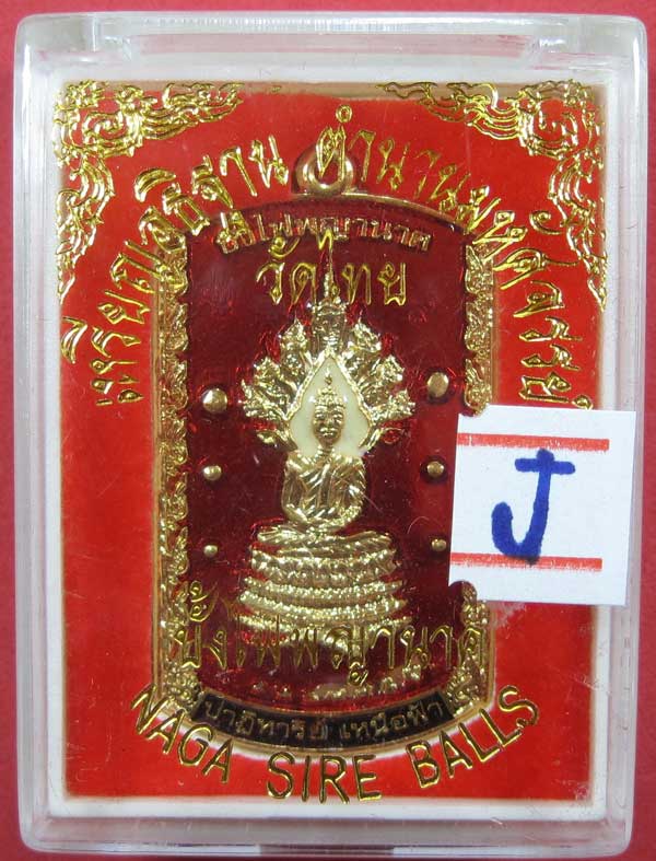 วัดใจเหรียญอธิฐานตำนานมหัศจรรย์วัดไทยเมืองบั้งไพพญานาค อ.โพนพิสัย จ.หนองคาย นาคปรกลงยา3 สีหน้า-หลัง