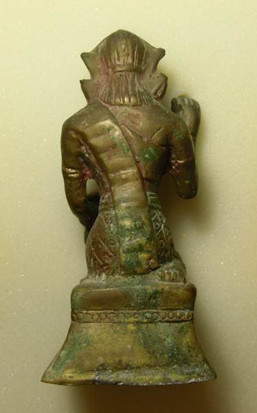 รูปหล่อบูชานางกวัก เนื้อทองผสม ก้นดินไทย สูง 4.5 นิ้ว ไม่ทราบที่