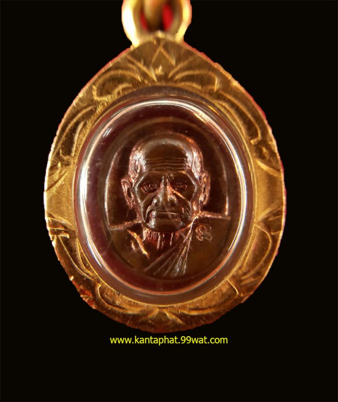 เหรียญเม็ดยาพระพิจิตร เลี่ยมทอง หลวงปู่หมุน ปลุกเสก