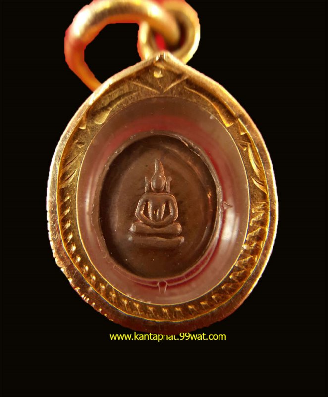 เหรียญเม็ดยาพระพิจิตร เลี่ยมทอง หลวงปู่หมุน ปลุกเสก