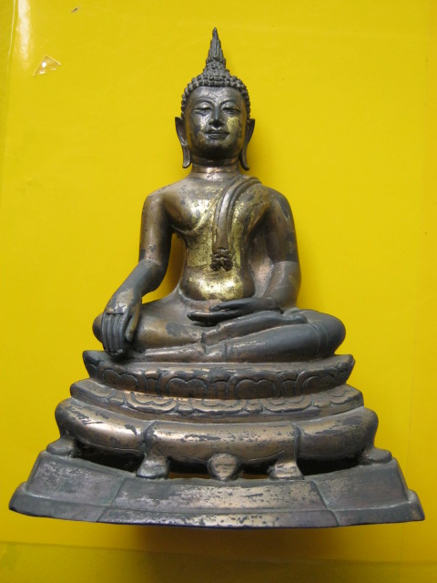 พระบูชา ก้นดินไทย.ตามุก หล่อหนา