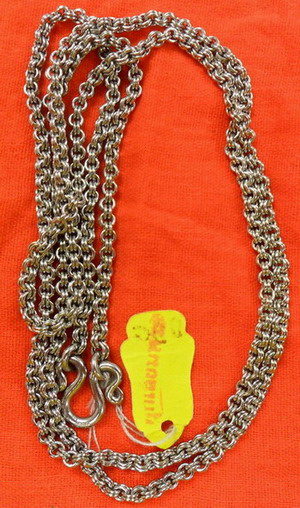 สร้อยสแตนเลสเกรดA(พุกแท้ๆ) ขนาดเบอร์22ยาว30นิ้ว ใส่พระ1องค์