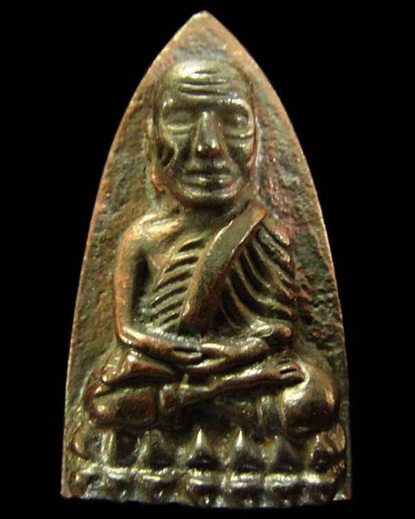 หลวงพ่อทวด พิมพ์เตารีดใหญ่ A เนื้อสำริดผสมชนวนเก่า 101 ปี อาจารย์ทิม กล่องเดิมจากวัด