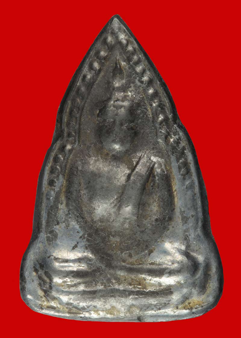 พระพุทธชินราชพิมพ์สมาธิ ก้ามปู หลวงพ่อเงิน วัดดอนยายหอม นครปฐม เนื้อเงินยวง